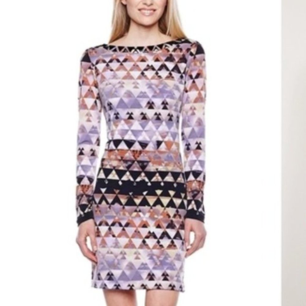 Vince Camuto Sunset Shift Dress Plus 14 Triangle